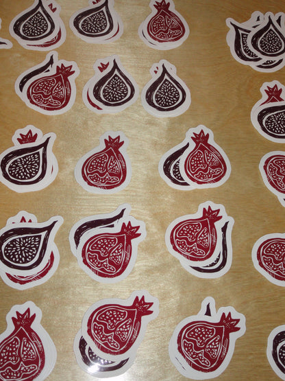 Fig & Pomegranate Sticker Set